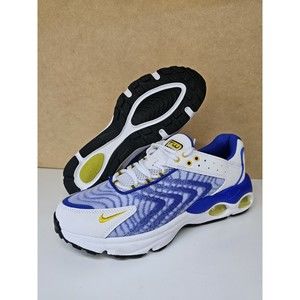 Nike Air Max Tailwind White Yellow Blue Running Shoes DQ0296 100 Sz 5.5Y  Wmms 7